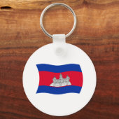 Cambodja Vlag Sleutelhanger (Voorkant)