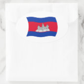Cambodja Vlag Sticker (Tas)