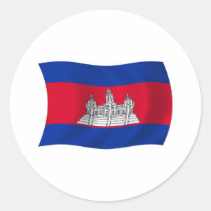 Cambodja Vlag Sticker