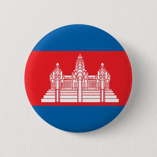 Cambodja vlag van hoge kwaliteit ronde button 5,7 cm (Voorkant)