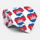 Cambodja-vlag - volledige grootte stropdas (Opgerold)