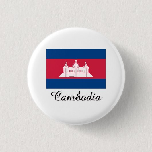 Cambodja-vlaggenontwerp Ronde Button 3,2 Cm (Voorkant)