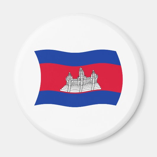 Cambodja Vlagmagneet Magneet (Voorkant)