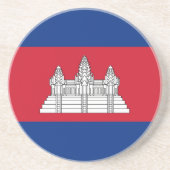 Cambodja Zandsteen Onderzetter (Voorkant)