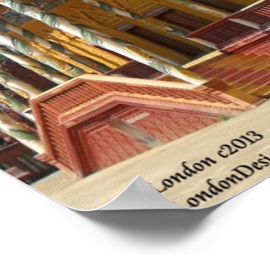 Cambodjaans boeddhistisch Poster voor tempel en be (Hoek)