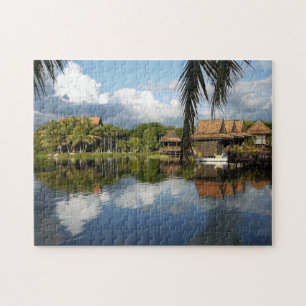 Cambodjaans cultureel dorp Puzzle Legpuzzel