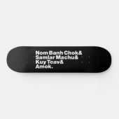 Cambodjaans / Khmer straatvoedsel Persoonlijk Skateboard (Horizontaal)