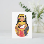 Cambodjaans Matryoshka Briefkaart (Staand voorkant)