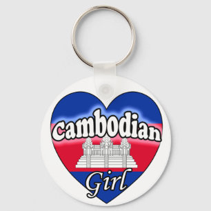 Cambodjaans meisje sleutelhanger