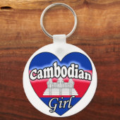 Cambodjaans meisje sleutelhanger (Voorkant)