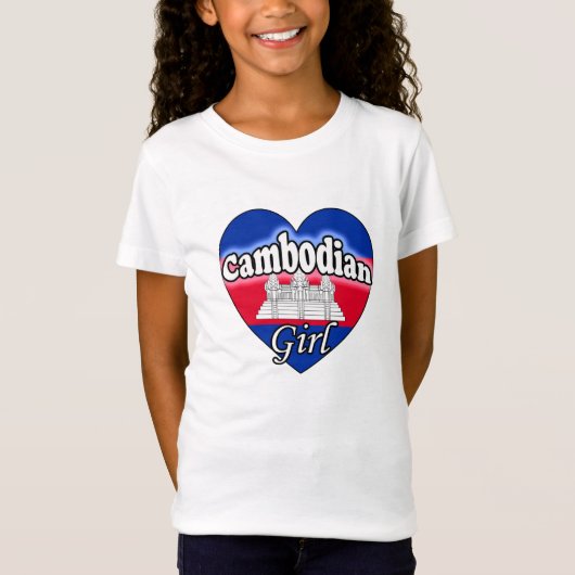 Cambodjaans meisje t-shirt (Voorkant)