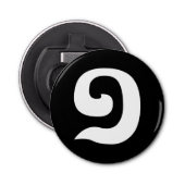 Cambodjaans nummer 1 / Eén / ១ (Muchara) Khmer Lan Button Flesopener (Voorkant)