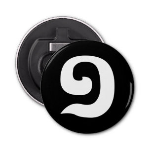 Cambodjaans nummer 1 / Eén / ១ (Muchara) Khmer Lan Button Flesopener