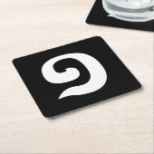 Cambodjaans nummer 1 / Eén / ១ (Muchara) Khmer Lan Kartonnen Onderzetters (Schuin)