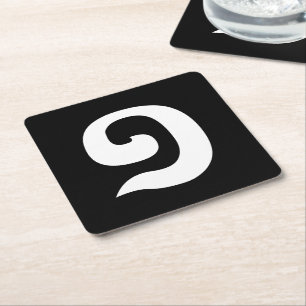 Cambodjaans nummer 1 / Eén / ១ (Muchara) Khmer Lan Kartonnen Onderzetters