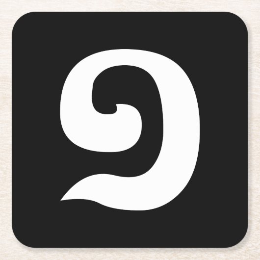 Cambodjaans nummer 1 / Eén / ១ (Muchara) Khmer Lan Kartonnen Onderzetters (Voorkant)