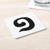 Cambodjaans nummer 1 / Eén / ១ (Muchara) Khmer Lan Kartonnen Onderzetters (Schuin)