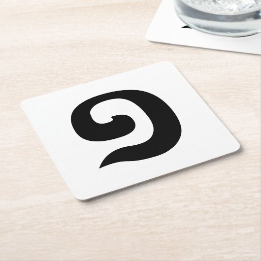 Cambodjaans nummer 1 / Eén / ១ (Muchara) Khmer Lan Kartonnen Onderzetters (Schuin)