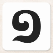 Cambodjaans nummer 1 / Eén / ១ (Muchara) Khmer Lan Kartonnen Onderzetters (Voorkant)