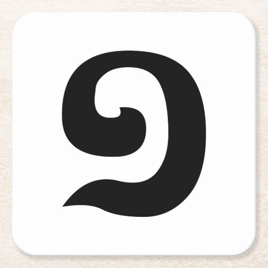 Cambodjaans nummer 1 / Eén / ១ (Muchara) Khmer Lan Kartonnen Onderzetters (Voorkant)