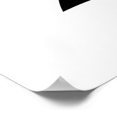 Cambodjaans nummer 1 / Eén / ១ (Muchara) Khmer Lan Poster (Hoek)