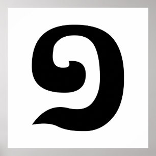 Cambodjaans nummer 1 / Eén / ១ (Muchara) Khmer Lan Poster