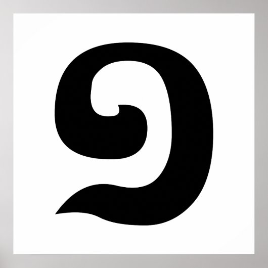 Cambodjaans nummer 1 / Eén / ១ (Muchara) Khmer Lan Poster (Voorkant)