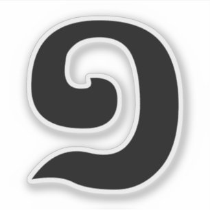 Cambodjaans nummer 1 / Eén / ១ (Muchara) Khmer  Sticker