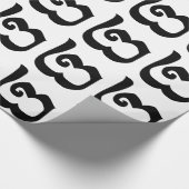 Cambodjaans nummer 2 / Twee / ២ (Pi) Khmer Languag Cadeaupapier (Hoek)