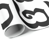 Cambodjaans nummer 2 / Twee / ២ (Pi) Khmer Languag Cadeaupapier (Rol Hoek)