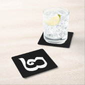 Cambodjaans nummer 2 / Twee / ២ (Pi) Khmer Languag Kartonnen Onderzetters (Insitu)