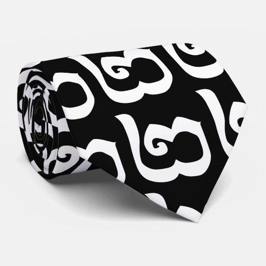 Cambodjaans nummer 2 / Twee / ២ (Pi) Khmer Languag Stropdas (Opgerold)