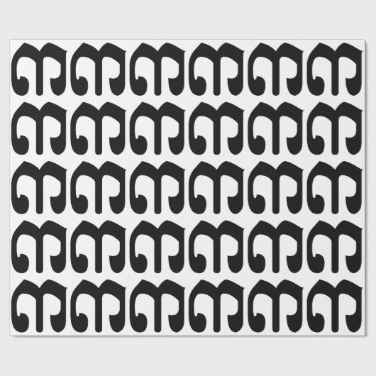 Cambodjaans nummer 3 / Three / ៣ (Bei) Khmer Scrip Cadeaupapier (Vlak)