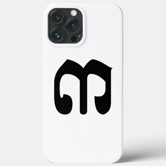 Cambodjaans nummer 3 / Three / ៣ (Bei) Khmer Scrip Case-Mate iPhone Case (Achterkant)