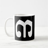 Cambodjaans nummer 3 / Three / ៣ (Bei) Khmer Scrip Koffiemok (Links)