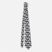 Cambodjaans nummer 3 / Three / ៣ (Bei) Khmer Scrip Stropdas (Achterkant)