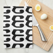 Cambodjaans nummer 3 / Three / ៣ (Bei) Khmer Scrip Theedoek (Quarter Fold)