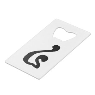 Cambodjaans nummer 4 / Vier / ៤ (Buen) Khmer Scrip Creditkaart Flessenopener