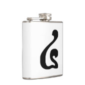 Cambodjaans nummer 4 / Vier / ៤ (Buen) Khmer Scrip Heupfles (Rechts)