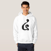 Cambodjaans nummer 4 / Vier / ៤ (Buen) Khmer Scrip Hoodie (Voorkant volledig)