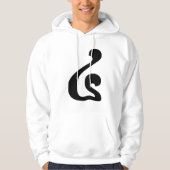 Cambodjaans nummer 4 / Vier / ៤ (Buen) Khmer Scrip Hoodie (Voorkant)