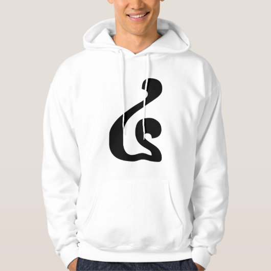 Cambodjaans nummer 4 / Vier / ៤ (Buen) Khmer Scrip Hoodie (Voorkant)