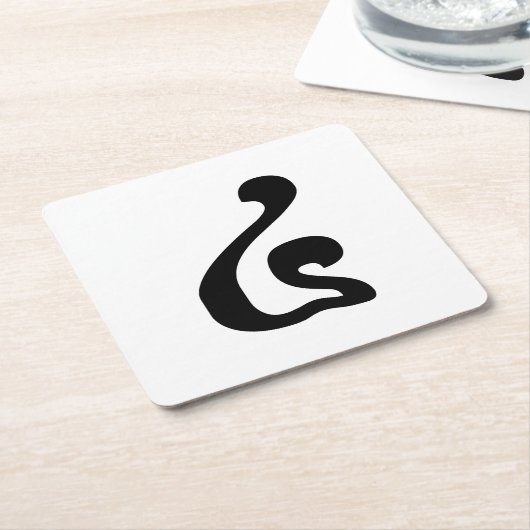 Cambodjaans nummer 4 / Vier / ៤ (Buen) Khmer Scrip Kartonnen Onderzetters (Schuin)