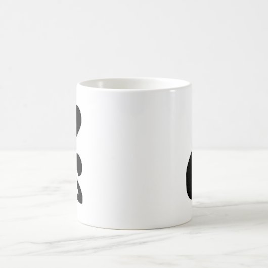 Cambodjaans nummer 4 / Vier / ៤ (Buen) Khmer Scrip Koffiemok (Center)