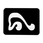 Cambodjaans nummer 4 / Vier / ៤ (Buen) Khmer Scrip Magneet (Horizontaal)