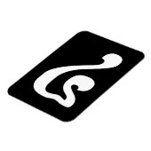 Cambodjaans nummer 4 / Vier / ៤ (Buen) Khmer Scrip Magneet (Linkerzijde)