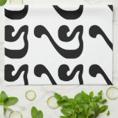 Cambodjaans nummer 4 / Vier / ៤ (Buen) Khmer Scrip Theedoek (Gevouwen)