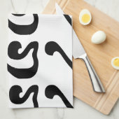 Cambodjaans nummer 4 / Vier / ៤ (Buen) Khmer Scrip Theedoek (Quarter Fold)