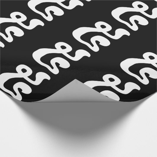 Cambodjaans nummer 5 / Vijf / ៥ (Pram) Khmer Scrip Cadeaupapier (Hoek)