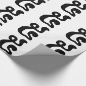 Cambodjaans nummer 5 / Vijf / ៥ (Pram) Khmer Scrip Cadeaupapier (Hoek)